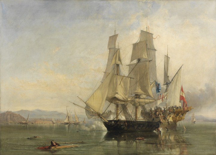 Action and Capture of the Spanish Xebeque Frigate El Gamo